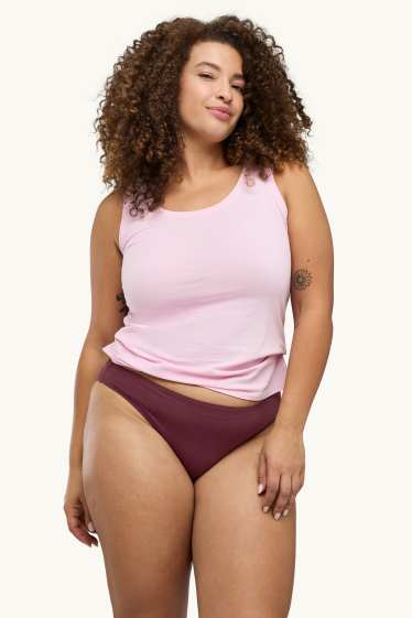 Dames - Set van 3 - slip - bordeaux