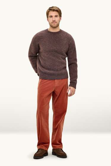 Herren - Cord-Chino - Relaxed Fit - rot