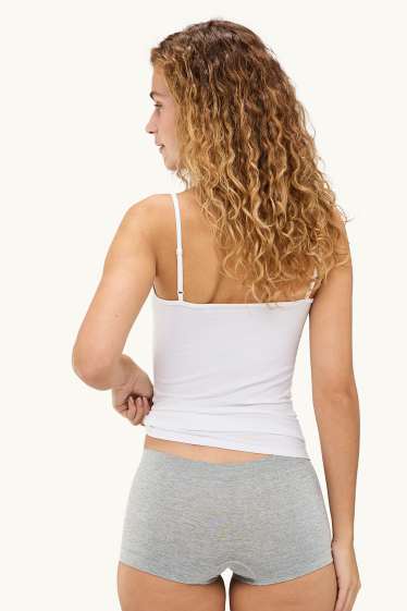 Women - Multipack of 3 - shorts - seamless - blue / gray