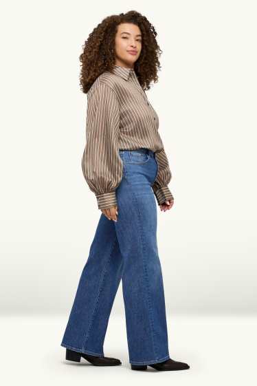 Femmes - Wide leg jean - high waist - LYCRA® ADAPTIV Fiber - jean bleu