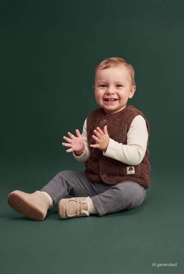 Baby Buben - Bärchen - Baby-Outfit - 3 teilig - braun / cremeweiß