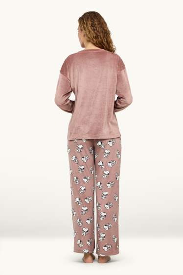 Dona - Pijama - Snoopy - rosa fosc