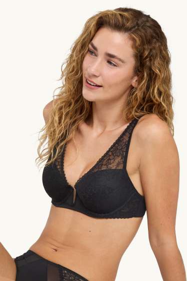 Mujer - Sujetador con aros - PLUNGE - con relleno - negro