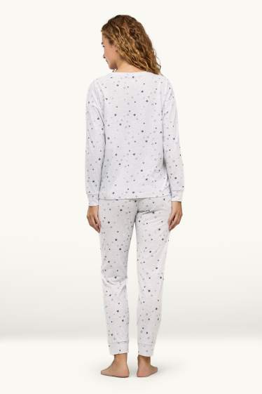 Dona - Pijama - amb estampat - gris clar jaspiat