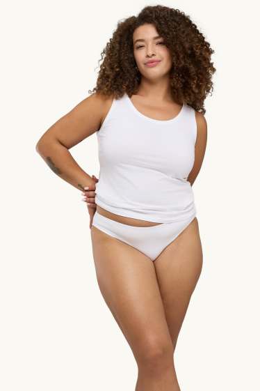Dames - Set van 3 - slip - wit