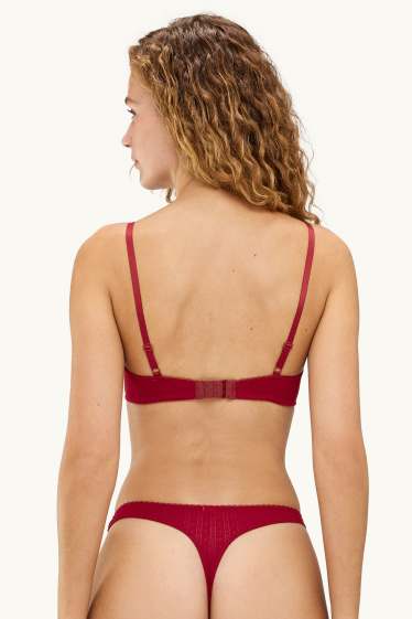 Donna - Perizoma in pointelle - rosso