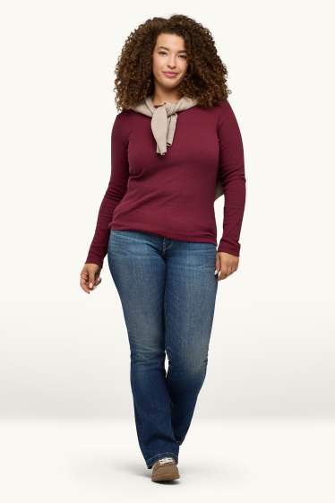 Femmes - Bootcut jean - mid waist - jean bleu