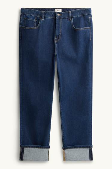Donna - Straight jeans - vita alta - jeans blu scuro
