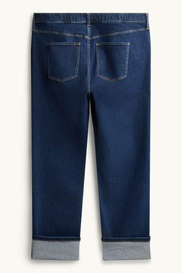Donna - Straight jeans - vita alta - jeans blu scuro
