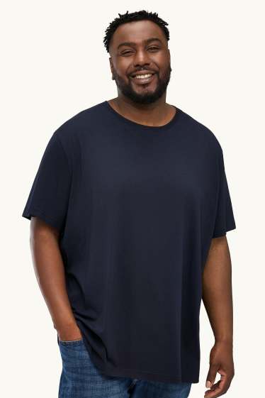 Bărbați - Tricou - regular fit - albastru închis