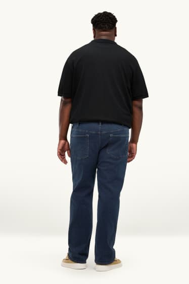 Home - Straight Jeans - LYCRA® - texà blau fosc
