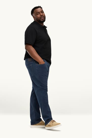 Home - Straight Jeans - LYCRA® - texà blau fosc