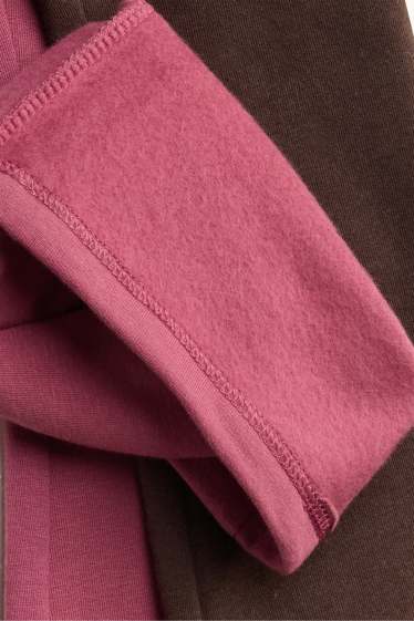 Kinder Mädchen - Multipack 6er - Flared Winterleggings - rosa / blau