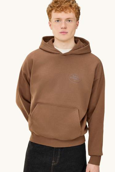 Herren - Oversized-Hoodie - braun