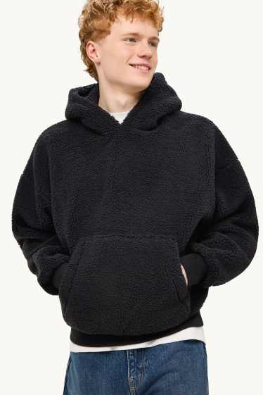 Heren - Oversized hoodie van teddybont - zwart