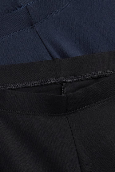 Femmes - Lot de 2 - leggings - bleu foncé