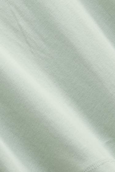 Women - Long sleeve top - slim fit - mint green