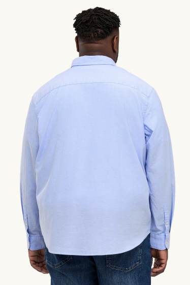 Heren - Overhemd - regular fit - button down - lichtblauw