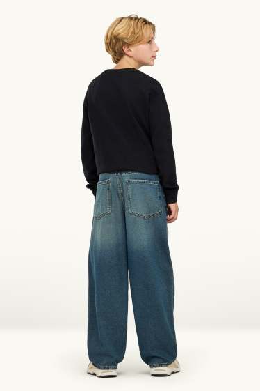 Kinder Buben - Skater Jeans - Thermojeans - jeansblau