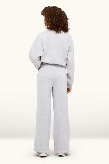 Femmes - Pantalon de jogging - gris chiné