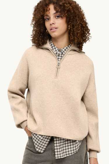 Dames - Trui - beige