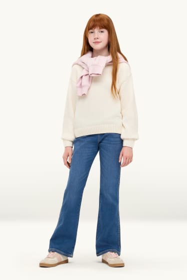 Kinder Mädchen - Flared Jeggings - jeansblau
