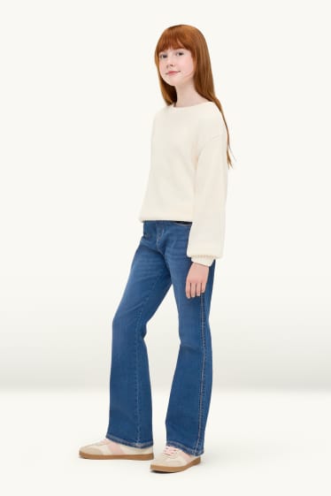 Kinder Mädchen - Flared Jeggings - jeansblau