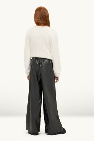 Nena - Pantalons - imitació de pell - negre