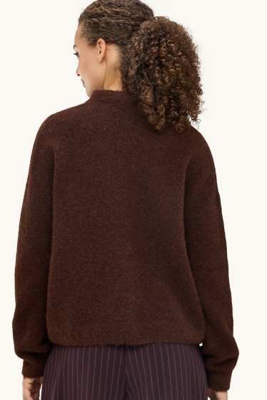Damen - Pullover - dunkelbraun