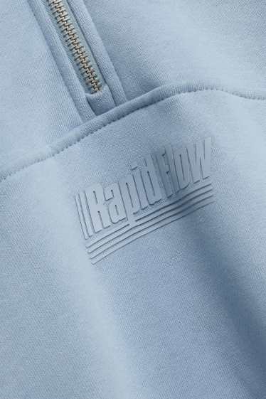 Uomo - Felpa oversize - azzurro
