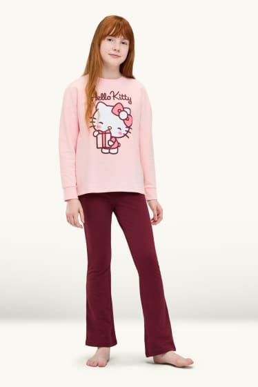 Enfants filles - Hello Kitty - pyjama - 2 pièces - rose