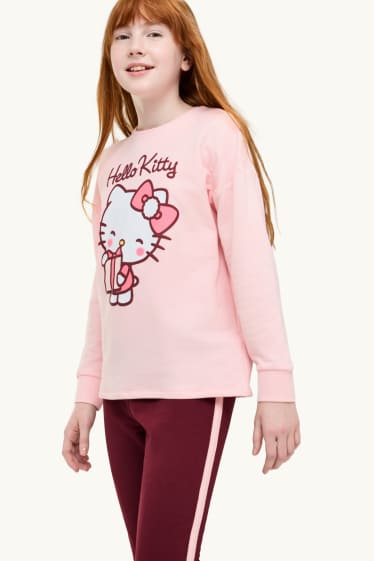 Enfants filles - Hello Kitty - pyjama - 2 pièces - rose