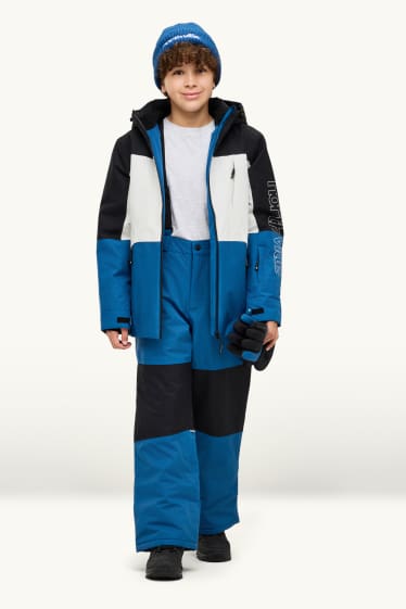 Bambini - Pantaloni da sci - impermeabili - blu / nero