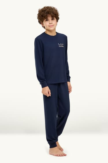 Enfants garçons - Los Angeles - Pyjama - 2 pièces - bleu foncé