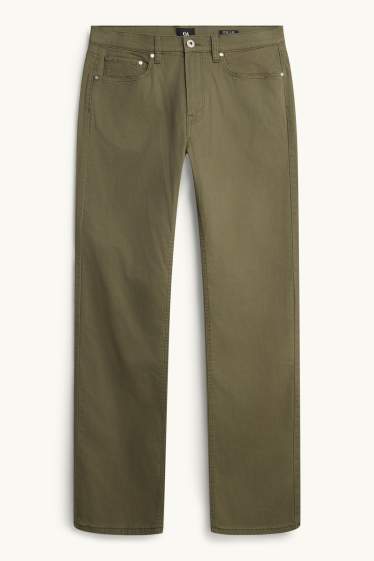 Men - Thermal trousers - regular fit - green