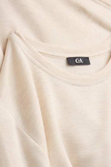 Donna - Maglia a maniche lunghe - regular fit - beige