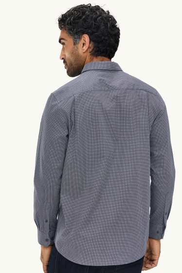 Herren - Set - Pullover und Hemd - 2 teilig - dunkelblau