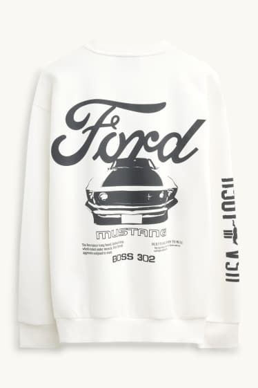 Heren - Sweatshirt - wit