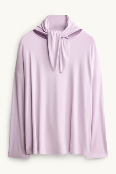 Donna - Maglia a maniche lunghe - regular fit - porpora