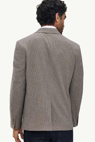 Home - Americana combinable - regular fit - de quadres - gris marronós
