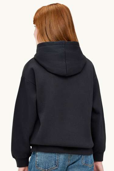 Enfants filles - CapyFun - sweat à capuche - noir