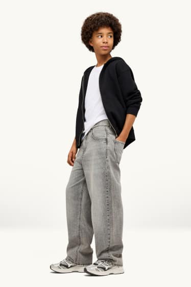 Kinder Jungen - Skater Jeans - Thermojeans - jeansgrau