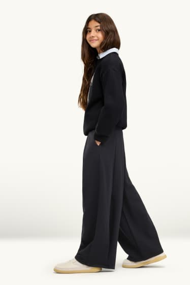Copii - Fete - Pantaloni de trening - negru