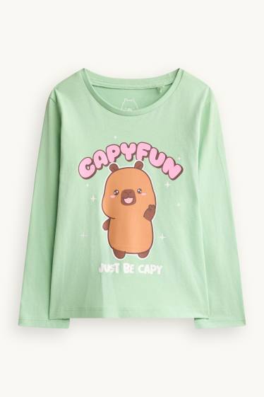 Kinder Mädchen - CapyFun - Pyjama - 2 teilig - mintgrün