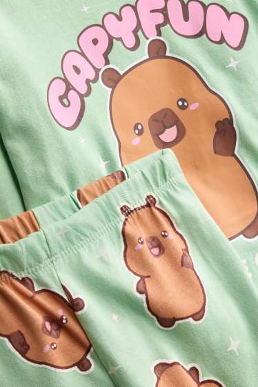 Kinder Mädchen - CapyFun - Pyjama - 2 teilig - mintgrün