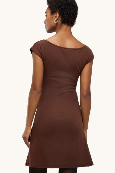 Femmes - Robe Bodycon - marron