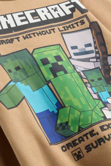 Kinder Jungen - Multipack 2er - Minecraft - Sweatshirt und Hoodie - braun / blau