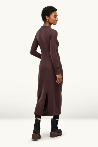 Femmes - Robe Bodycon - marron foncé