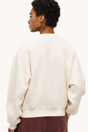 Women - Oversized sweatshirt - cremewhite
