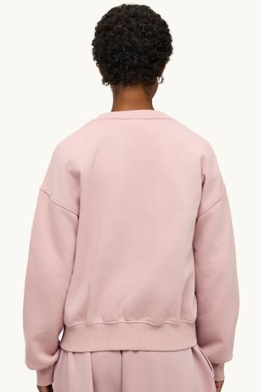 Women - Oversized sweatshirt - light rose